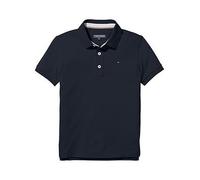 Tommy Hilfiger Boys’ Short Sleeve Organic Cotton Polo Shirt, Blue (Sky Captain), 8 Years