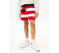 Tommy Hilfiger Boys Flag All Over Stripe Shorts in Red - Red - 5 Yrs