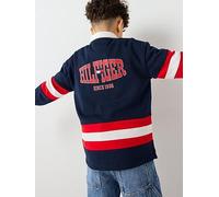 Tommy Hilfiger Boys Graphic Rugby Long Sleeve Top, Navy, Size 14 Years Navy