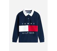 Tommy Hilfiger Boys Heritage Flag Jersey Polo Shirt in Navy - Navy - 14 Yrs
