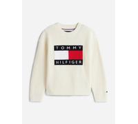 Tommy Hilfiger Boys Heritage Flag Sweater in Ivory - Ivory - 4 Yrs