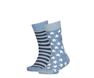 Tommy Hilfiger Boys Kids Basic Socks (Pack of 2) - Blue - 9-11.5