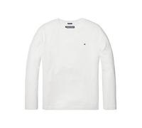 Tommy Hilfiger Boys Long Sleeve Essential Flag T-Shirt, White, Size 6 Years White