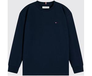 Tommy Hilfiger Boy's Long-Sleeved Cotton T-Shirt with Logo - Size: 12M - unisex