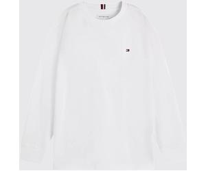 Tommy Hilfiger Boy's Long-Sleeved Cotton T-Shirt with Logo - Size: 6 - male