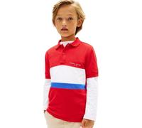 Tommy Hilfiger Boy's Mini Corp Emb Clrblock Polo Ss Kb0kb10383 Polos (Pack of 1)