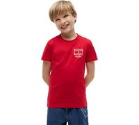 Tommy Hilfiger Boy's Outline Flag Graphic T-Shirt Ss KB0KB10590 S/S T-Shirt, RED (Primary Red), 8 Years