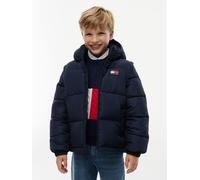 Tommy Hilfiger Boys Padded Hooded Puffer Jacket, Dark Blue, Size Age: 14 Years Dark Blue