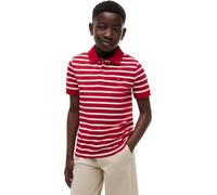Tommy Hilfiger Boys' Polo Shirt Short Sleeve Flag Regular Fit, Red (Primary Red Stripe), 80