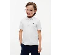 Tommy Hilfiger Boy's Flag Polo S/S, White, 4 Years