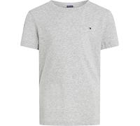 Tommy Hilfiger Boys’ Short Sleeve Round Neck T-Shirt, Grey (Grey Heather), 10 Years
