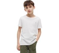 Tommy Hilfiger Boys’ Short Sleeve Round Neck T-shirt, White (Bright White), 5 Years