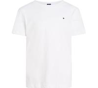 Tommy Hilfiger Boys’ Short Sleeve Round Neck T-Shirt, White (Bright White), 8 Years