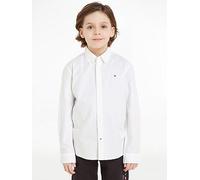 Tommy Hilfiger Boys Stretch Oxford Long Sleeve Shirt, White, Size 4 Years White