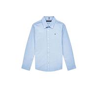 Tommy Hilfiger Boys’ Stretch Oxford Shirt, Blue (Calm Blue), 12 Years
