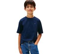 Tommy Hilfiger Boys’ T-Shirt Short Sleeve Essential Archive in Cotton, Blue (Dark Blue), 2 Years