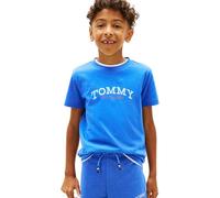Tommy Hilfiger Boys’ T-Shirt Short Sleeve Monogram Graphic in Cotton, Blue (Empire Blue), 2 Years