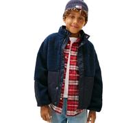 Tommy Hilfiger Boy's TEDDY QUILTED BOMBER KB0KB10081 Bomber Jacket, BLUE (Dark Night Navy), 16 Years