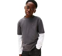 Tommy Hilfiger Boy's Washed Faded Graphic T-Shirt Ss Kb0kb10056 S/S T-Shirt