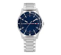 Tommy Hilfiger Boys Watch with Blue Dial, Stainless Steel Bracelet, 34mm Stainless Steel Case, Aluminium Bezel, 3-Hand Quartz Movement, 5 ATM Water Resistance - 1720018