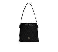 Tommy Hilfiger Braided Hobo Bag, Black, Women Black