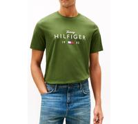 Tommy Hilfiger Men Brand Love Big Hilfiger TEE MW0MW41455 S/S T-Shirt, Green, M