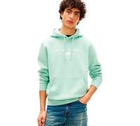 Tommy Hilfiger Men’s Hoodie Brand Love with Kangaroo Pocket, Green (Crushed Mint), M