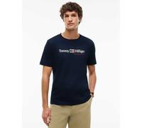 Tommy Hilfiger Brand Love Pure Cotton Graphic T-Shirt Navy
