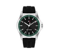 Tommy Hilfiger Bruce Analog Quartz Watch for Men with Silicon and Stainless Steel Bracelet