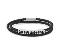 Tommy Hilfiger Bryan Bracelet Leather 2790587 - Man - Stainless Steel Black