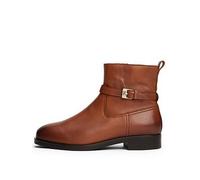 Tommy Hilfiger Women's Buckle Leather Riding Ankle Boots, Brown (Cinnamon Bark), 5