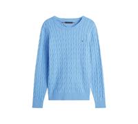 Tommy Hilfiger cable-knit cotton sweater - Blue XL-XXL