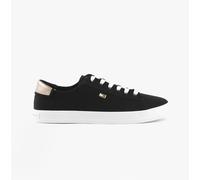Tommy Hilfiger Women’s Elegant Canvas Lace-Up Vulcanised Trainers, Black (Black), 6.5