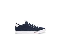 Tommy Hilfiger Men's Vulc Core RWB Long Lace CVS FM0FM05813 Low Top, Blue (Desert Sky), 10.5