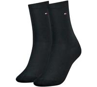 Tommy Hilfiger - Casual Womens Socks - 2 Pack - Womens Clothing - Ladies Socks - Ankle Socks - Signature Embroidered Logo - Blue - UK 6 TO 7.5