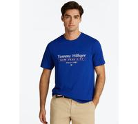 Tommy Hilfiger Center Stack Mens T Shirt - Wedge Blue - Wedge Blue - XL