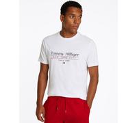 Tommy Hilfiger Center Stack Mens T Shirt - White - Size Large