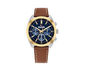 Tommy Hilfiger Chronograph Quartz Watch for Men with Light Brown Leather Strap - 1710720