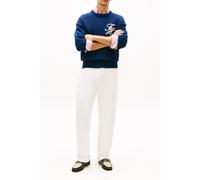 Tommy Hilfiger Chunky Cotton Crew Neck Sweater Carbon Navy size M | Sweaters Outlet | Men | Blue M