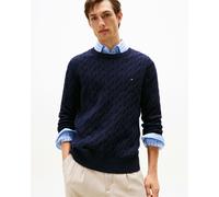 Tommy Hilfiger Classic Cable Mens Crew Jumper - Desert Sky - Desert Sky - L