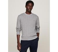 Tommy Hilfiger Classic Cotton Cable Crew Neck XL Grey