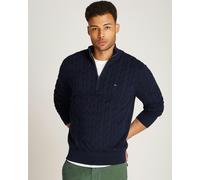 Tommy Hilfiger , Blue Half Zip Sweatshirt Classic Style ,Blue male, Sizes: L, M, XL, S