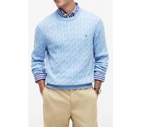 Tommy Hilfiger Classic Cotton Cable Vessel Blue Heather size M | Sweaters Outlet | Men | Blue M
