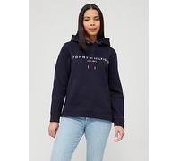 Tommy Hilfiger Classic Logo Hoodie, Blue, Size L = Uk 12, Women Blue