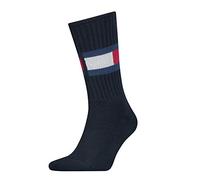 Tommy Hilfiger - Classic Mens Socks - Jeans Flag - Sneaker Socks - Men's Accessories - Tommy Hilfiger Mens Socks - Signature Logo - Black - 9-11
