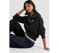 Tommy Hilfiger Classic Script Fleece Half-Zip Sweater, Black, Size Xl, Women Black