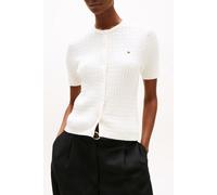 Tommy Hilfiger Co Cable Fine Gg Regular Fit Cardigan Ivory size L | Cardigans Outlet | Women | White L