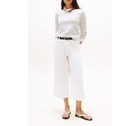 Tommy Hilfiger Co Jersey Stitch Boa Ivory Silk/dark Night Navy Fine size XXL | Sweaters Outlet | Women | White XXL