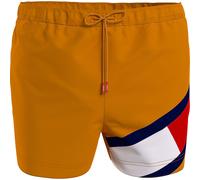 Tommy Hilfiger Colour Blocked Slim Fit Mid Length Swimming Shorts Orange 2XL Men