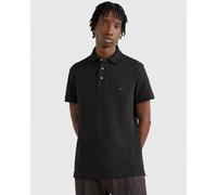 Tommy Hilfiger Men’s Short Sleeve 1985 Slim Fit Polo Shirt, Black (Black), L